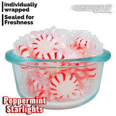 ShippedFast Peppermint Starlights use real peppermint oil for a bright taste.