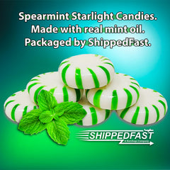 ShippedFast Spearmint Starlight Candy 16oz bulk bag ready for gatherings.