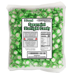ShippedFast Spearmint Starlight Candy bag front view for bulk sharing.