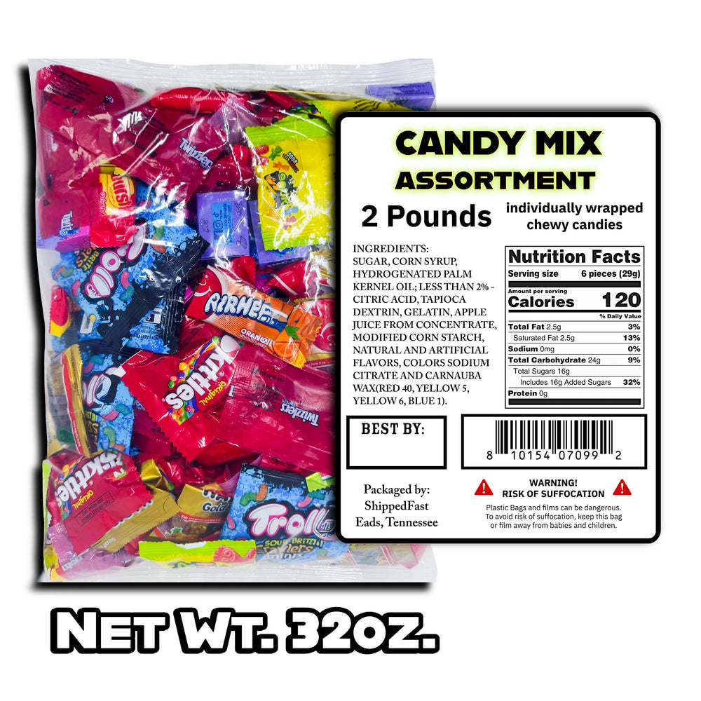 Shippedfast wrapped candy individually packaged for freshness and convenience