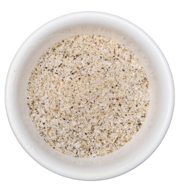 Shipshewana Happy Salt in a kitchen scene suggesting weeknight and entertaining meals.