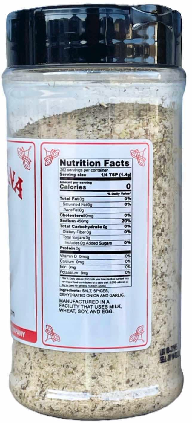 Shipshewana Happy Salt label close-up highlighting traditional Amish cooking inspiration.