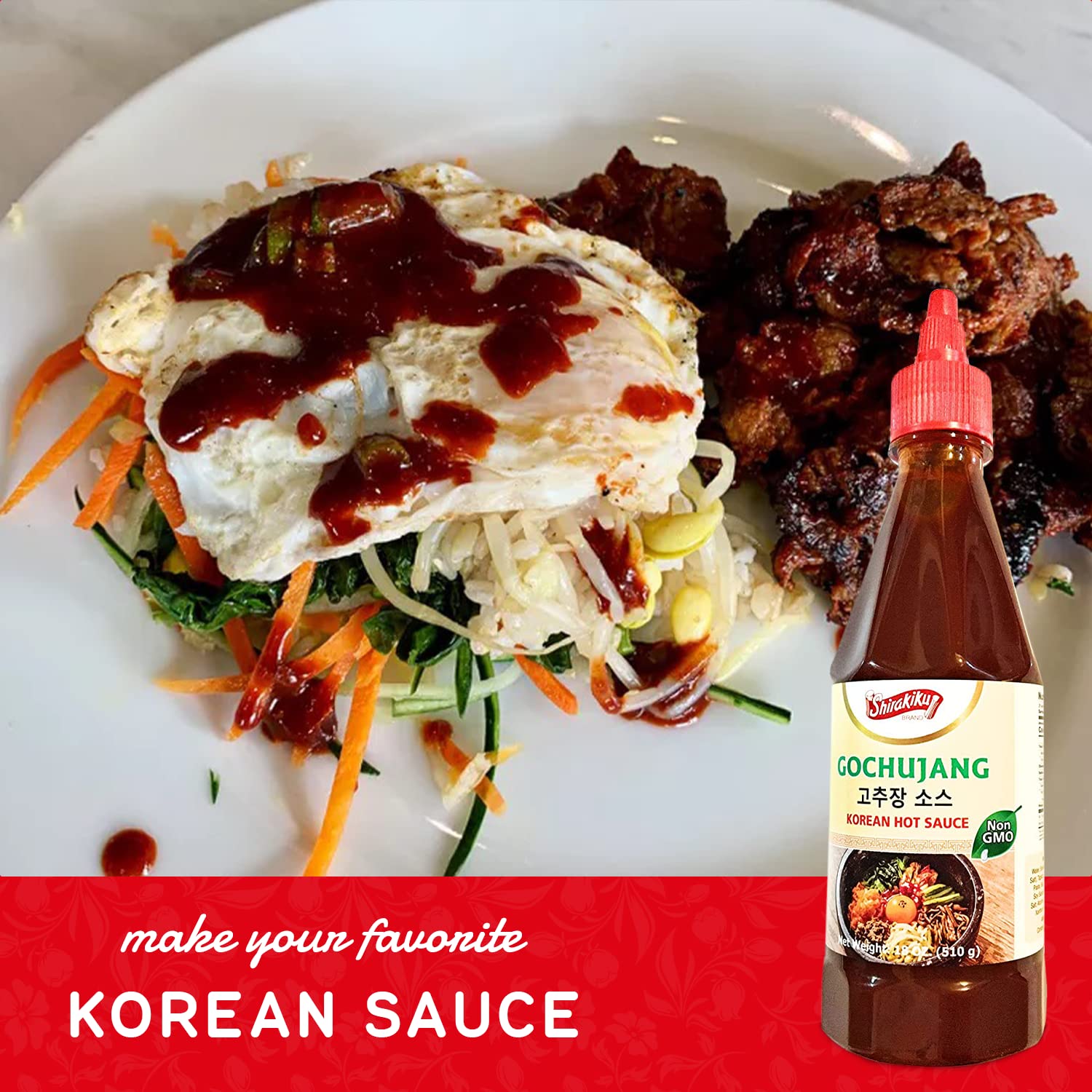 Shirakiku Gochujang on table ready to flavor meals.