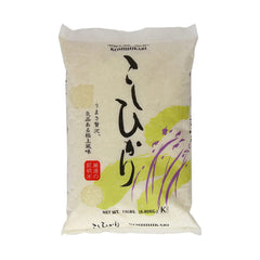 Shirakiku Koshihikari short-grain rice bag front for premium sushi-grade rice