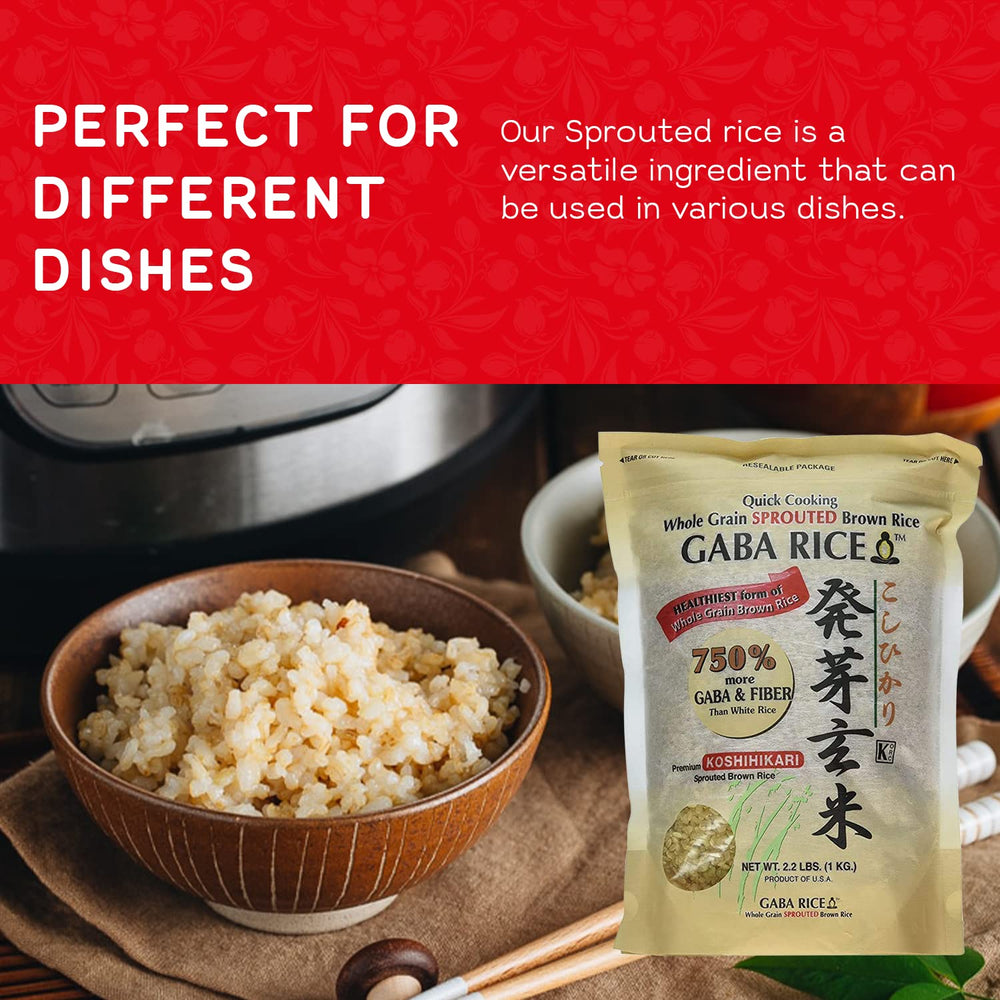 Shirakiku sprouted brown GABA rice ready in minutes for quick wholesome dinners