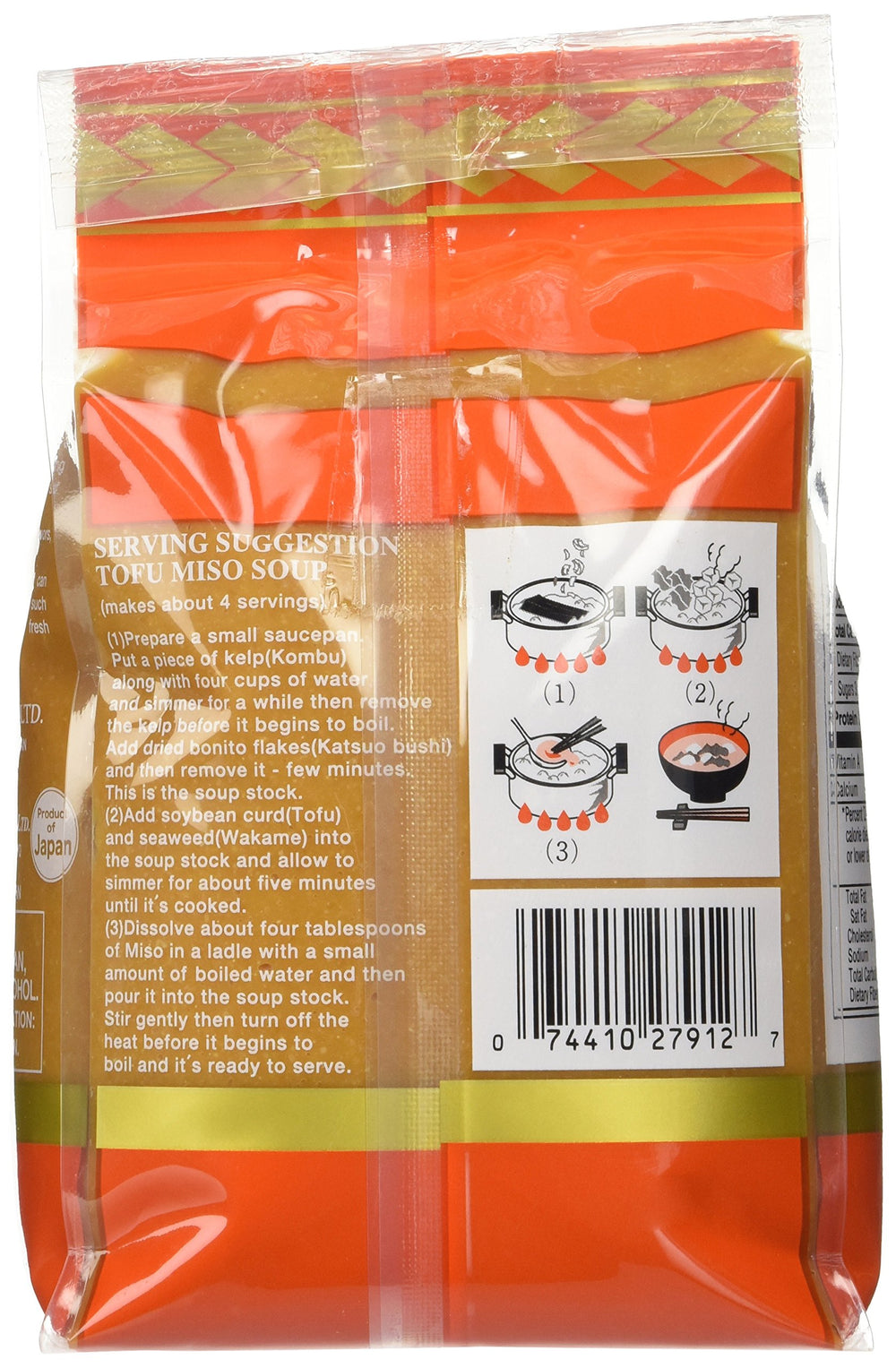 Two bags of Shirakiku Miso Shiro provide flexible cooking sweetness for dressings.