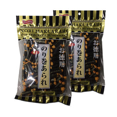 Shirakiku Nori Maki Arare packaging highlights crispy texture and snack-ready appeal