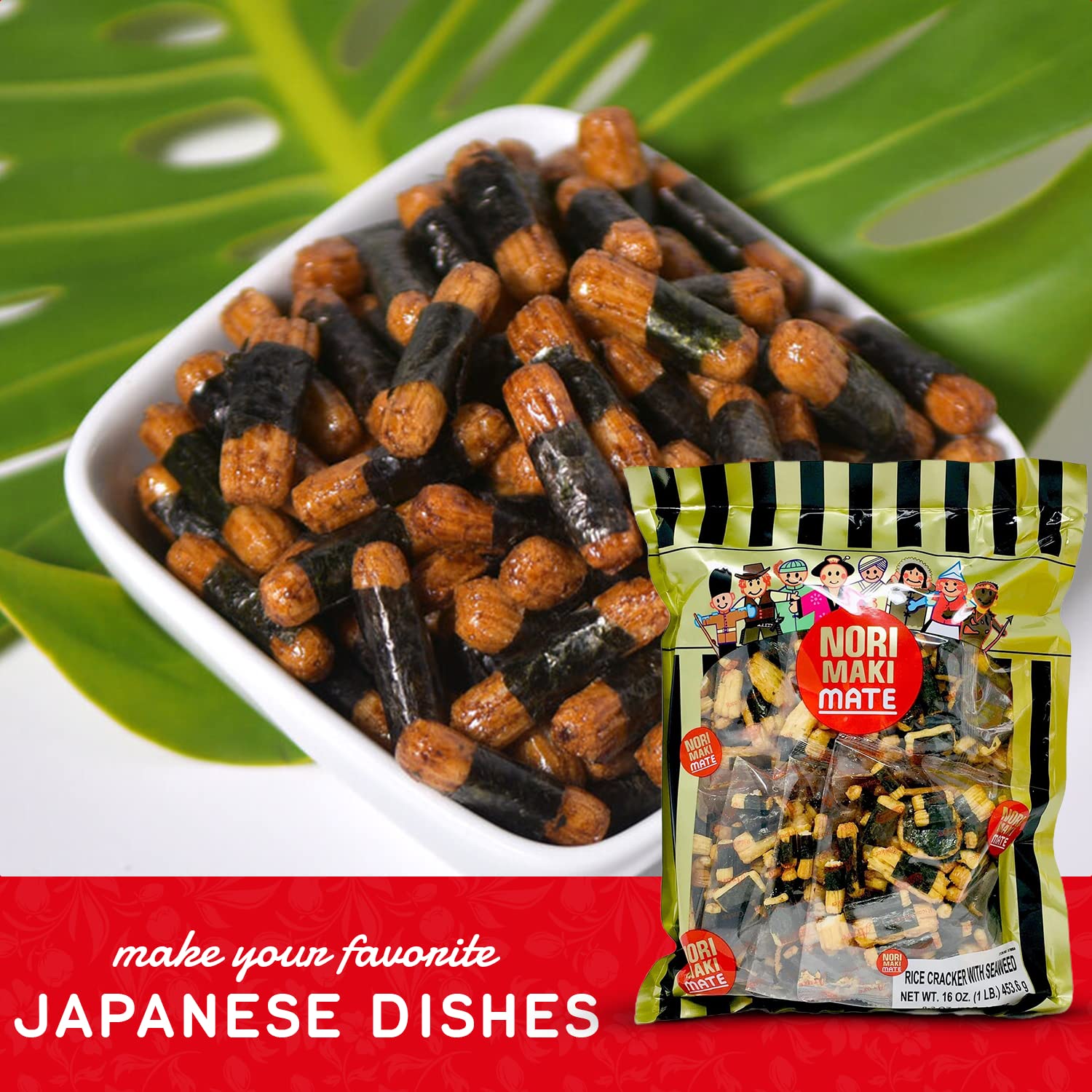 Shirakiku Norimaki Mate in a lunchbox for a quick, flavorful bite.