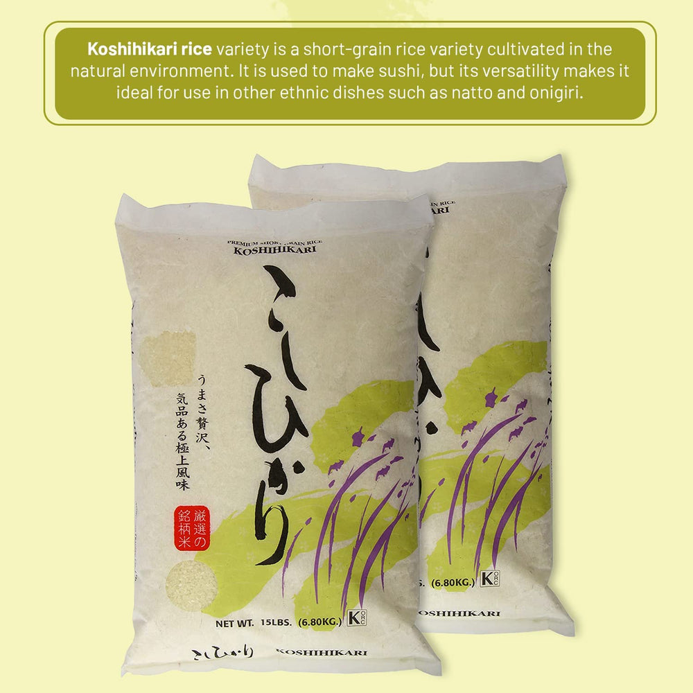 Shirakiku sushi-ready rice being prepared in a bowl for easy cooking