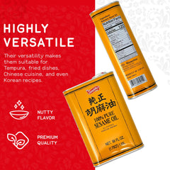 Shirakiku toasted sesame oil-nutty-aroma perfect for dipping sauces and noodle dishes.