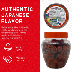 Shirakiku umeboshi jar ready to drizzle into vinaigrettes.