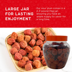 Shirakiku umeboshi plums on a sushi roll for a bold finish.