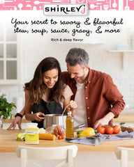 Shirley J Rich Chicken Bouillon Powder dissolves easily into hot water