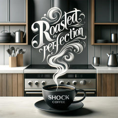 Shock Coffee Ground globally sourced map view emphasizing global origins