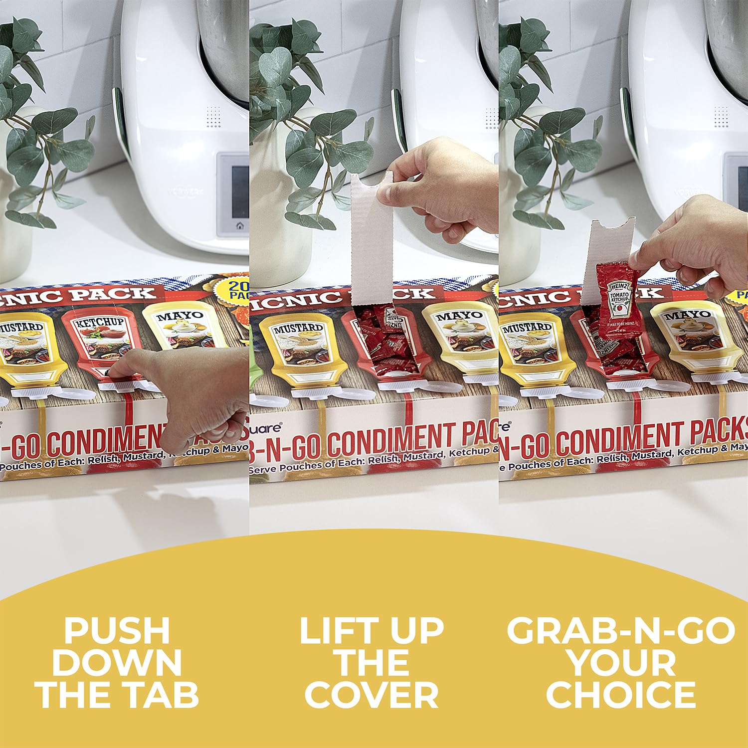 Shop Square dispenser box keeps condiments organized and accessible