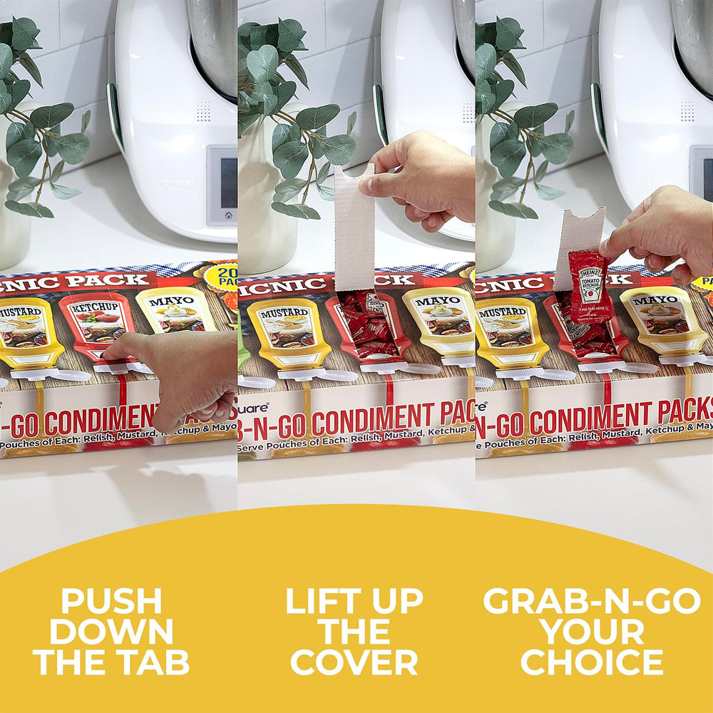Shop Square dispenser box keeps condiments organized and accessible