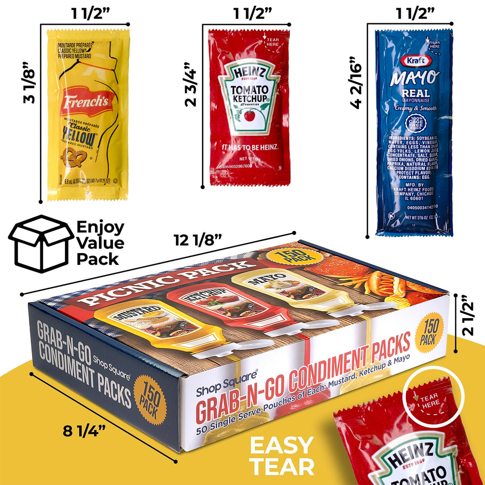 Shop Square Grab-n-Go dispenser box keeps condiments organized and accessible