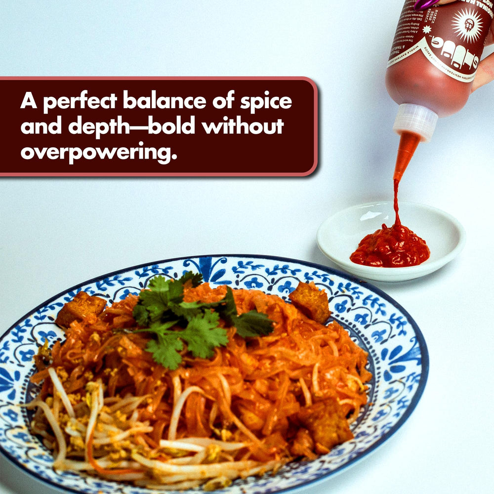 SHUUG Harissa marinade enhancing chicken or tofu.