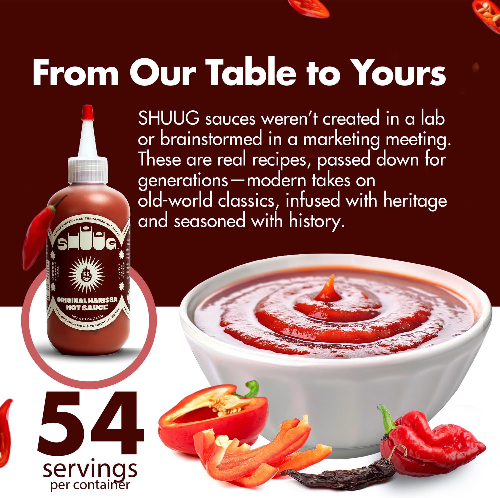SHUUG Harissa sauce on pizza adds Mediterranean warmth.