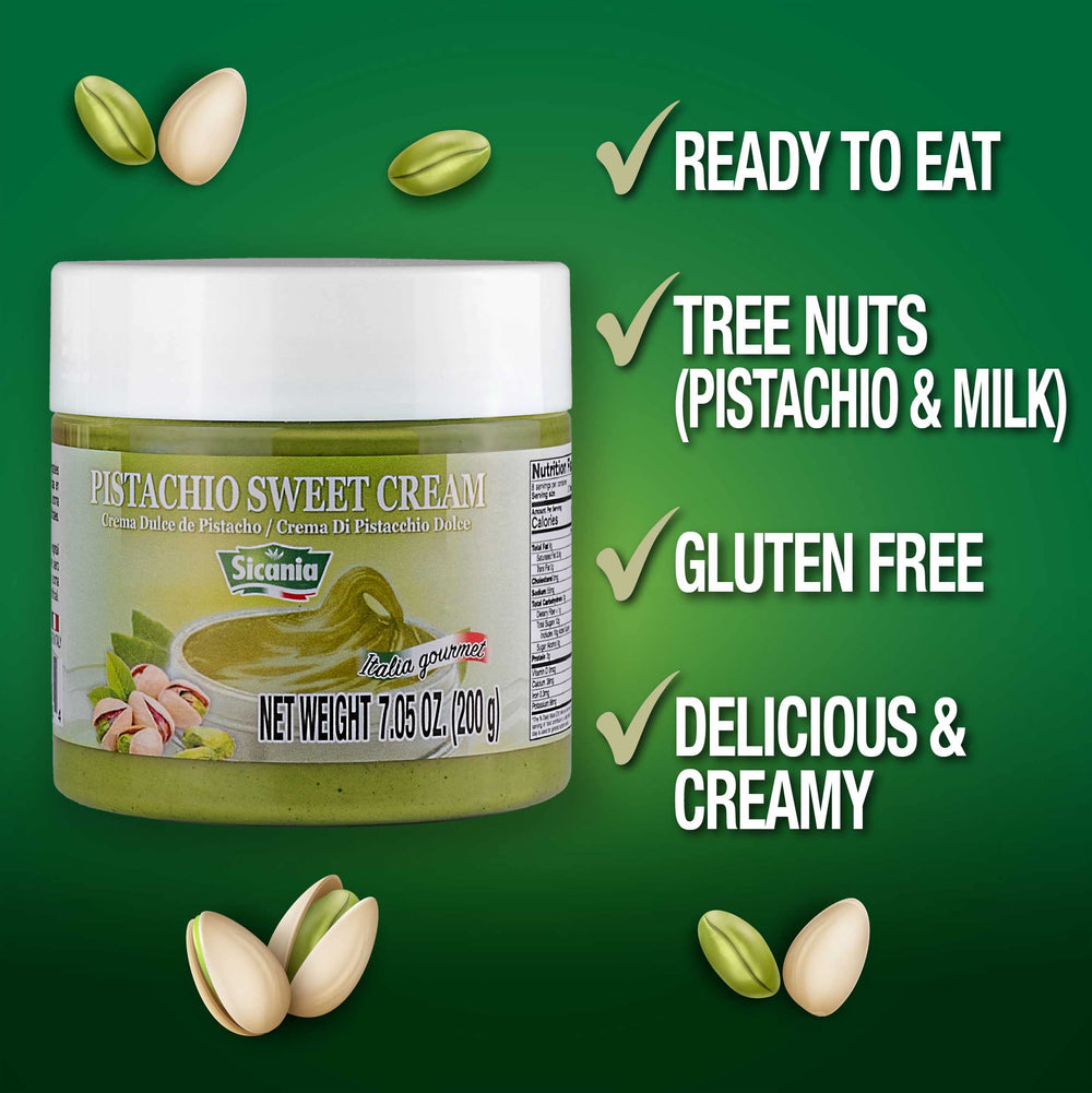 Sicana Pistachio Cream used as pastry filling for delicate treats