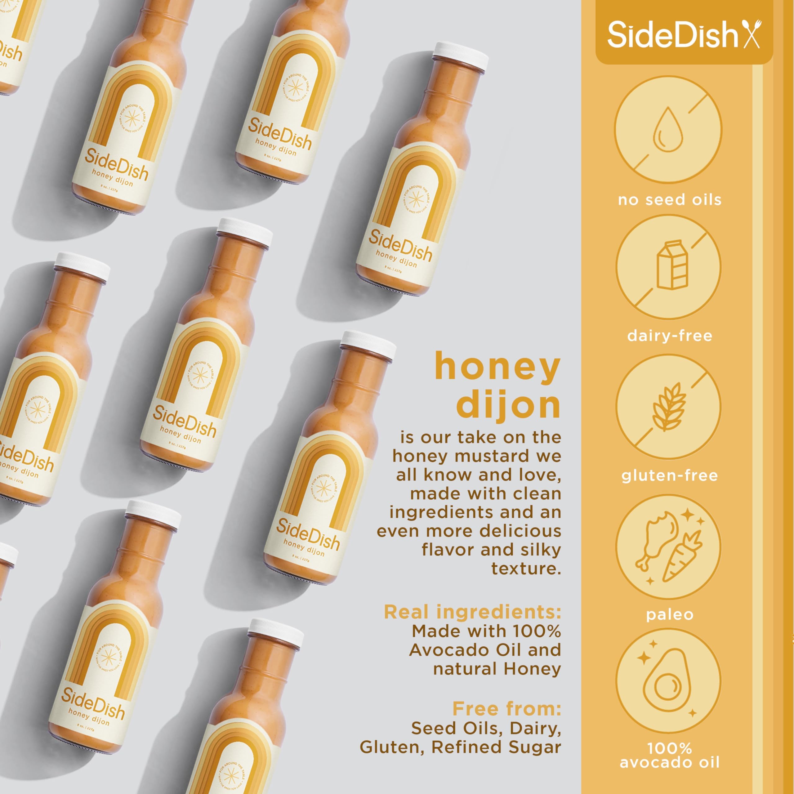 SideDish Honey Dijon Dressing used as a marinade for chicken, adding tang