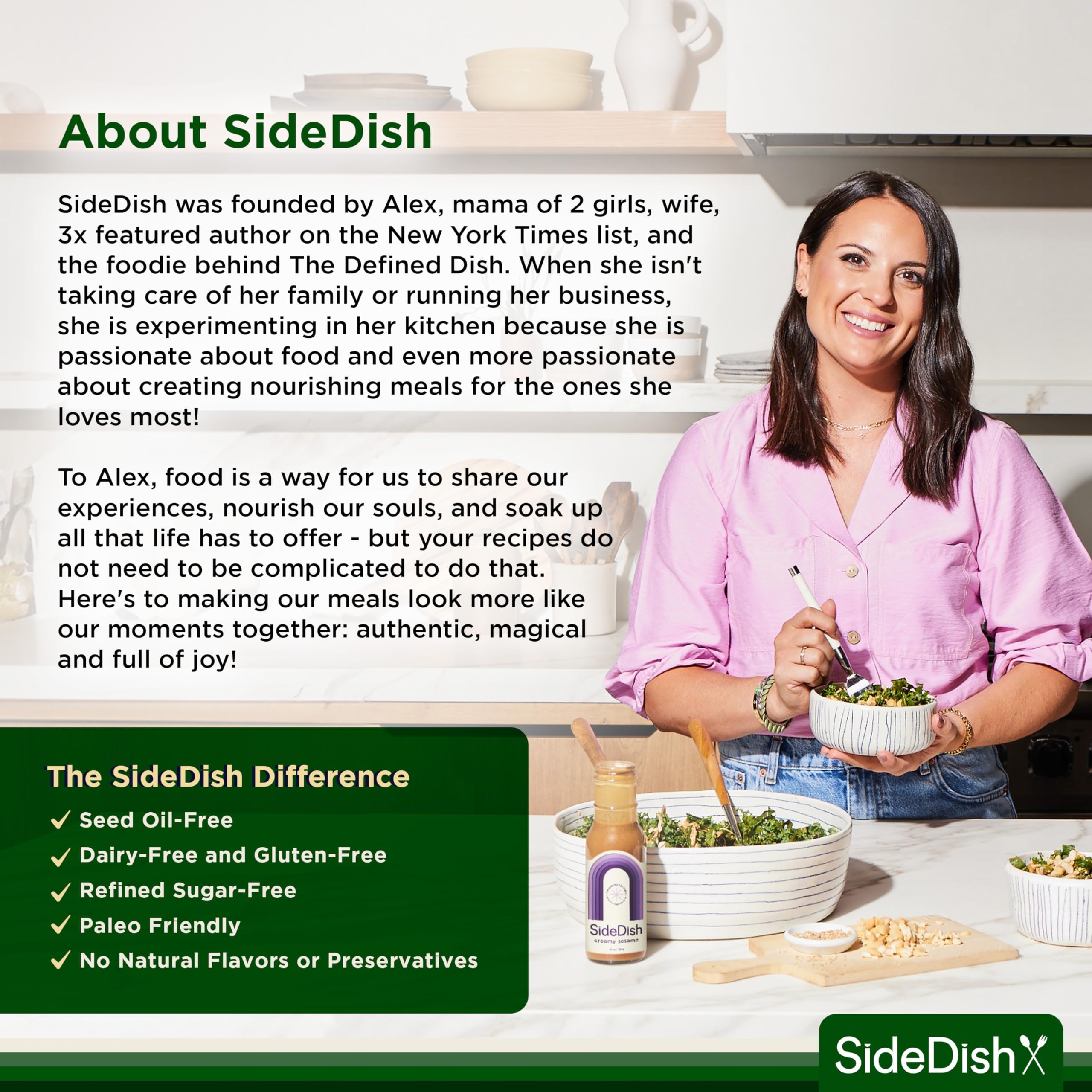SideDish Miso Caesar dressing used on wraps for quick meals.