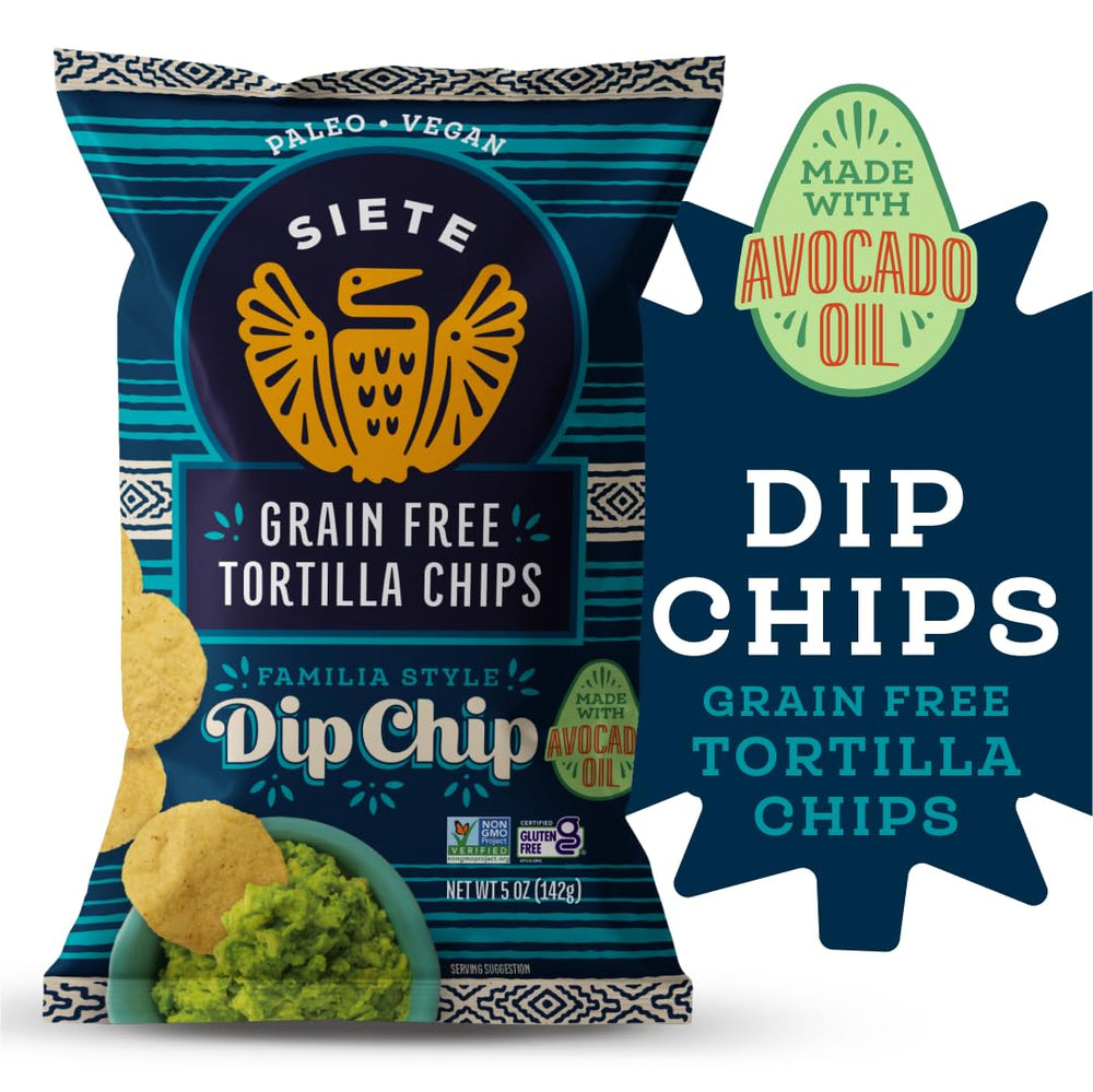 Siete avocado oil crisp showcasing oven-baked bite