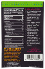 Closeup of Siete Carnitas Seasoning Mix showing dates and citrus.