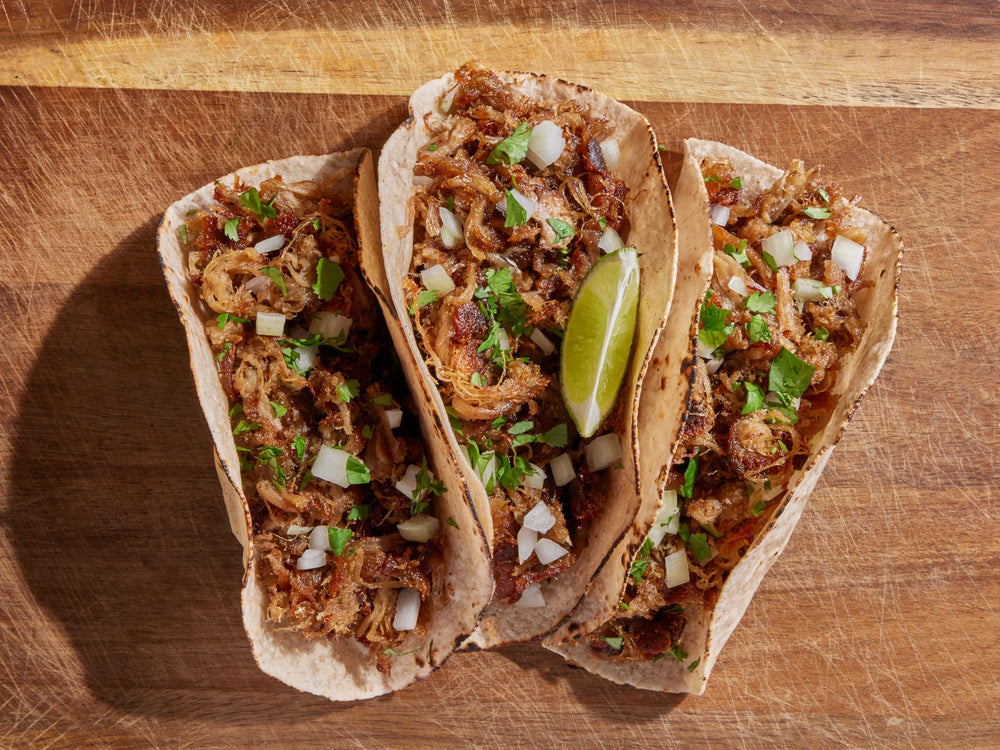 Siete grain free tortillas paired with Carnitas seasoning for healthy meals