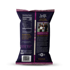 Siete grain-free churro strips on plate, ideal for sharing at gatherings.