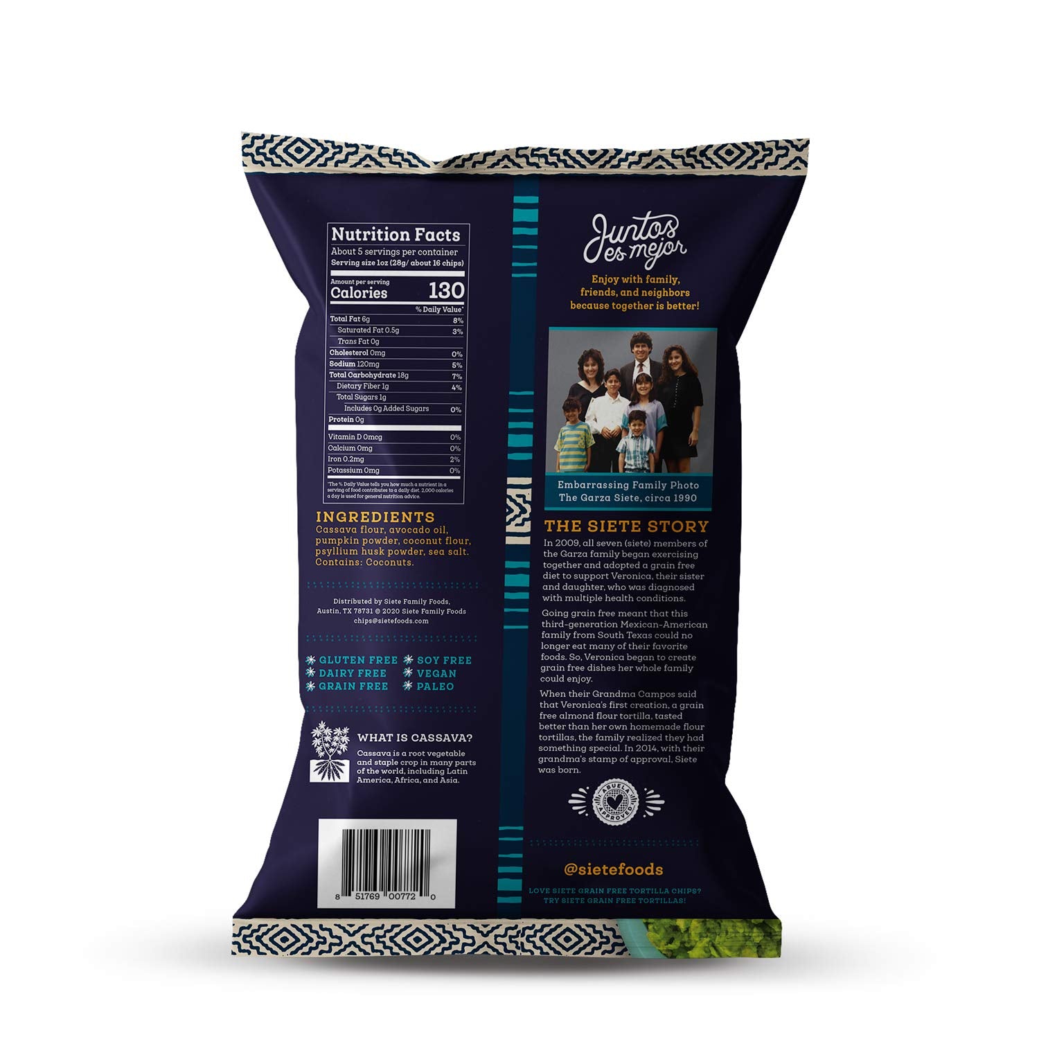 Siete Grain Free Tortilla Chips dip-ready for gatherings and snack moments