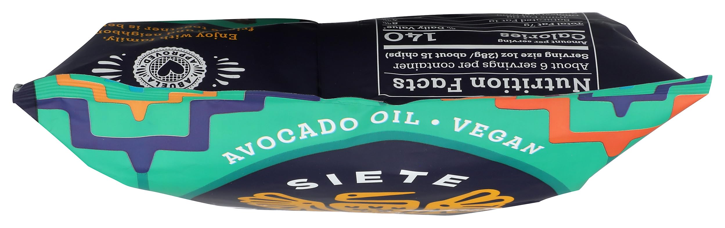 Siete Sea Salt Vinegar ingredients note for mindful snacking