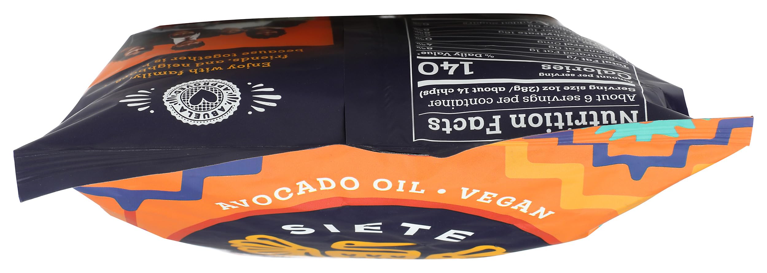 Siete Queso Potato Chips serving bowl, ready for party snacking.