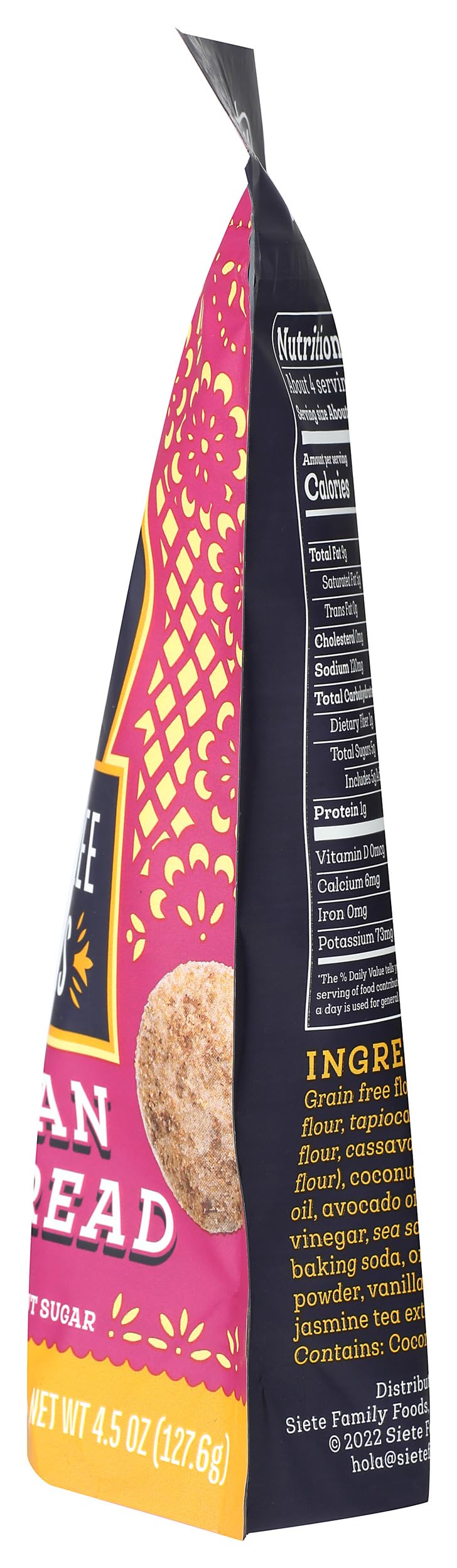 Siete resealable bag keeps cookies fresh between snacking moments