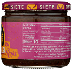 Siete Salsa Spicy Casera for dipping chips with rich heat.
