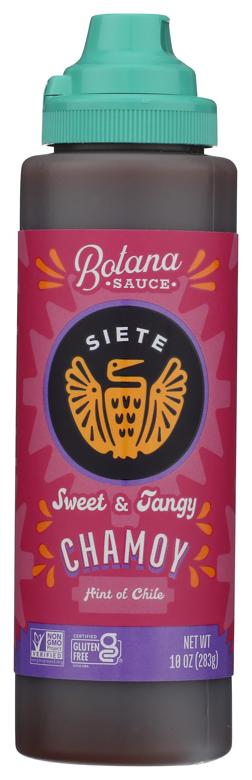Siete Sauce Botana Chamoy bottle ready for dipping and drizzling.