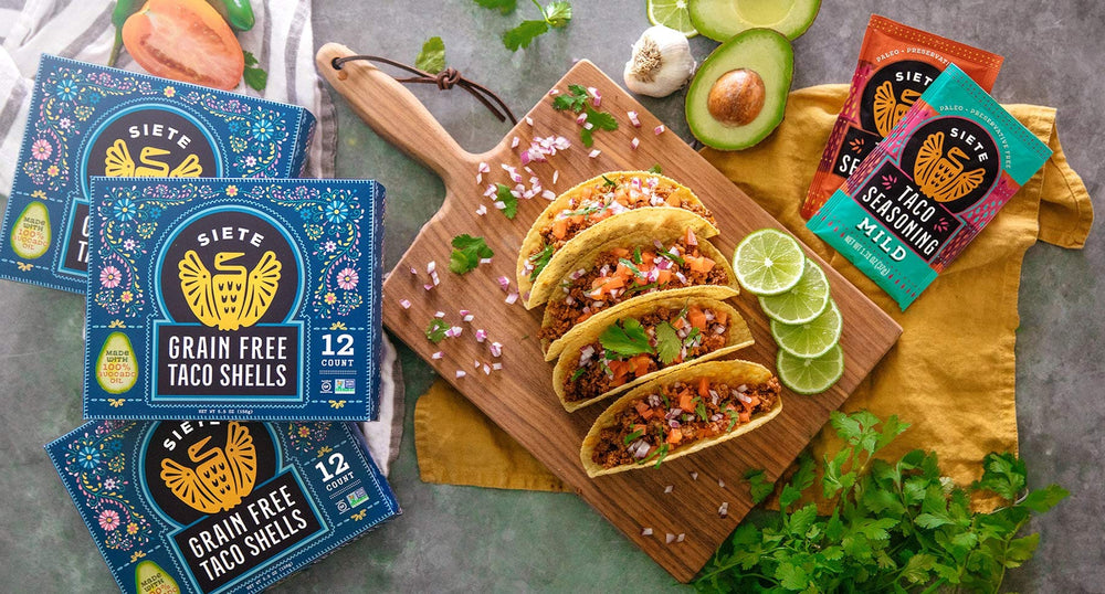 Siete taco seasoning vegan and paleo friendly for plant-based meals.