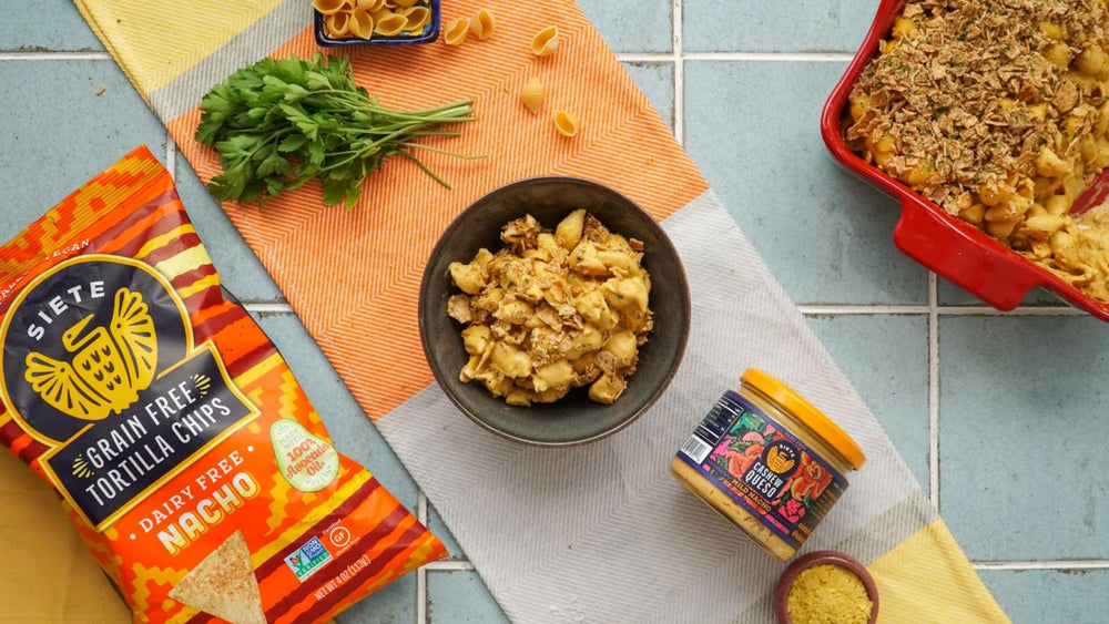 Siete Tortilla Chips dairy-free and gluten-free option for sensitive diets.
