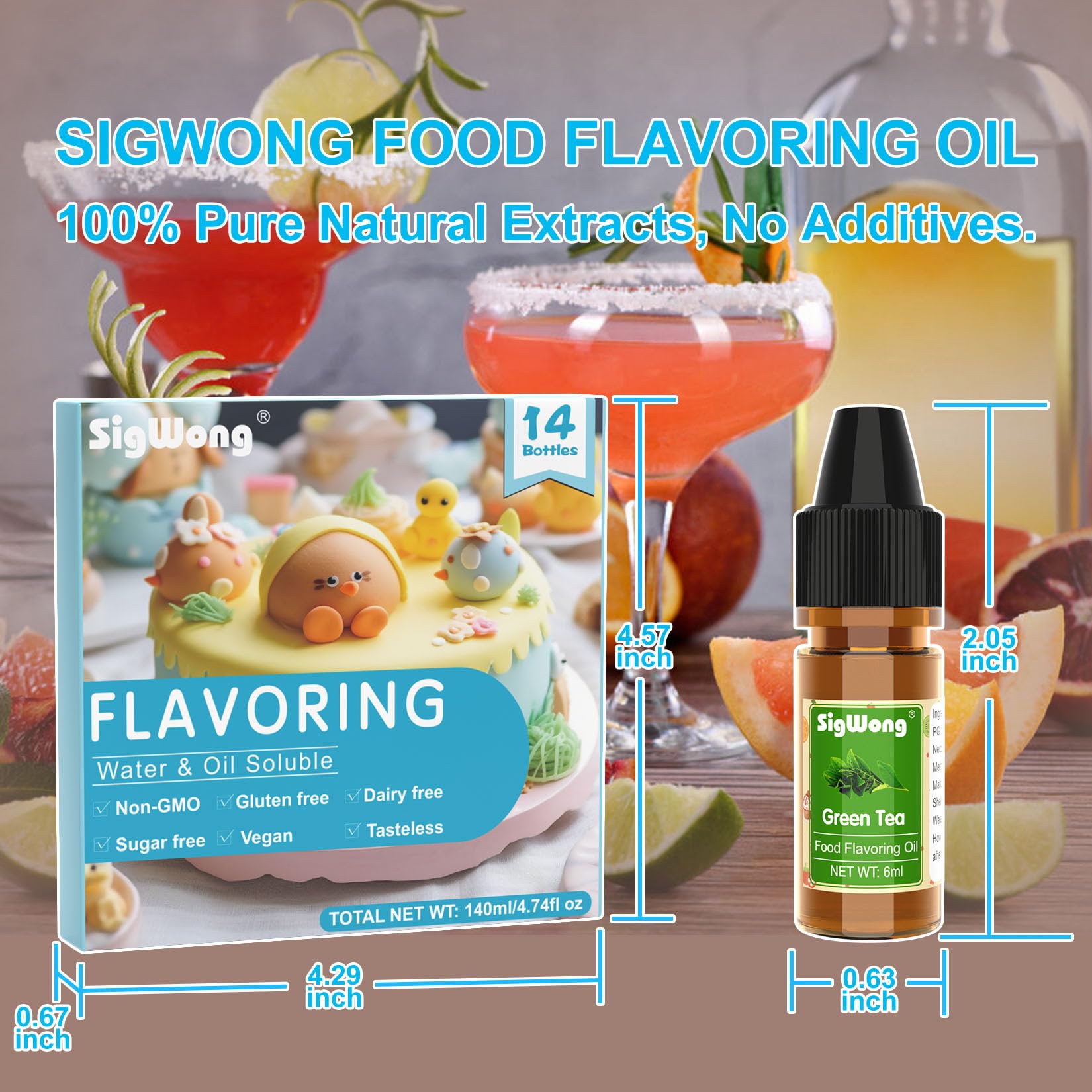 SigWong lip gloss flavor oil for DIY cosmetics and slime