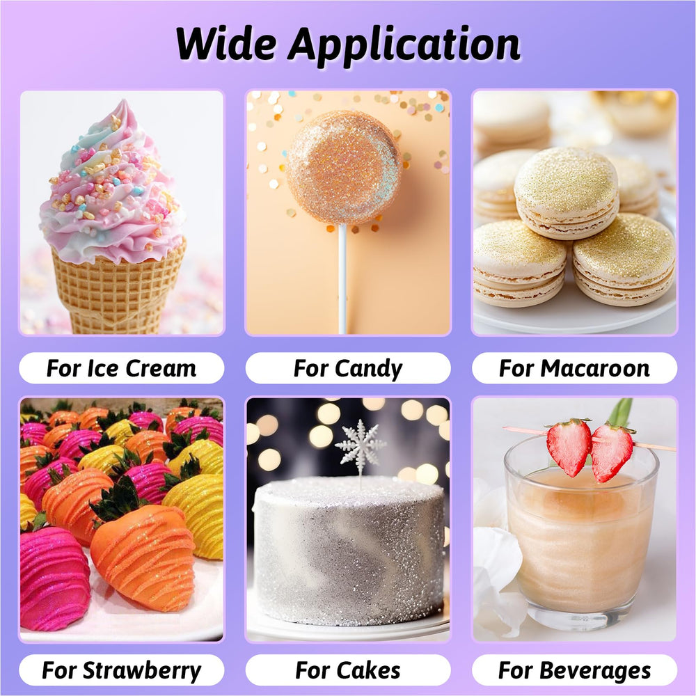 SigWong edible glitter cocktail sparkle dust for glamorous drinks