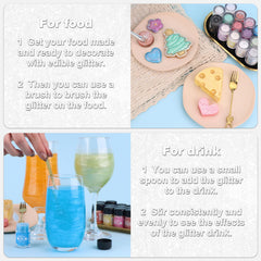 SigWong glitter in drinks enhances visual appeal for celebrations