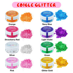 SigWong edible glitter silver powder for dazzling desserts