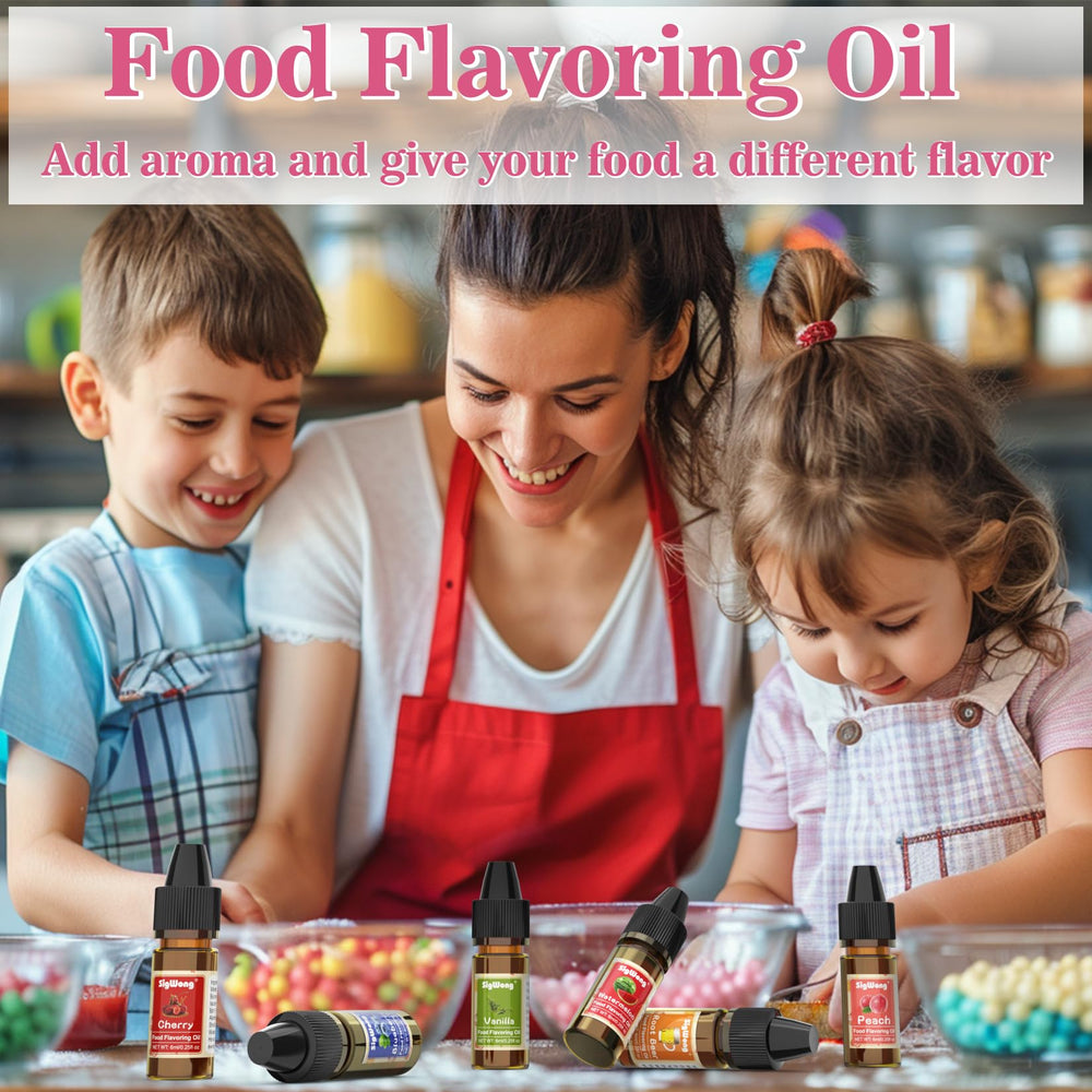 SigWong cherry flavoring oil bottle pour enhances aroma in lip balms and drinks.