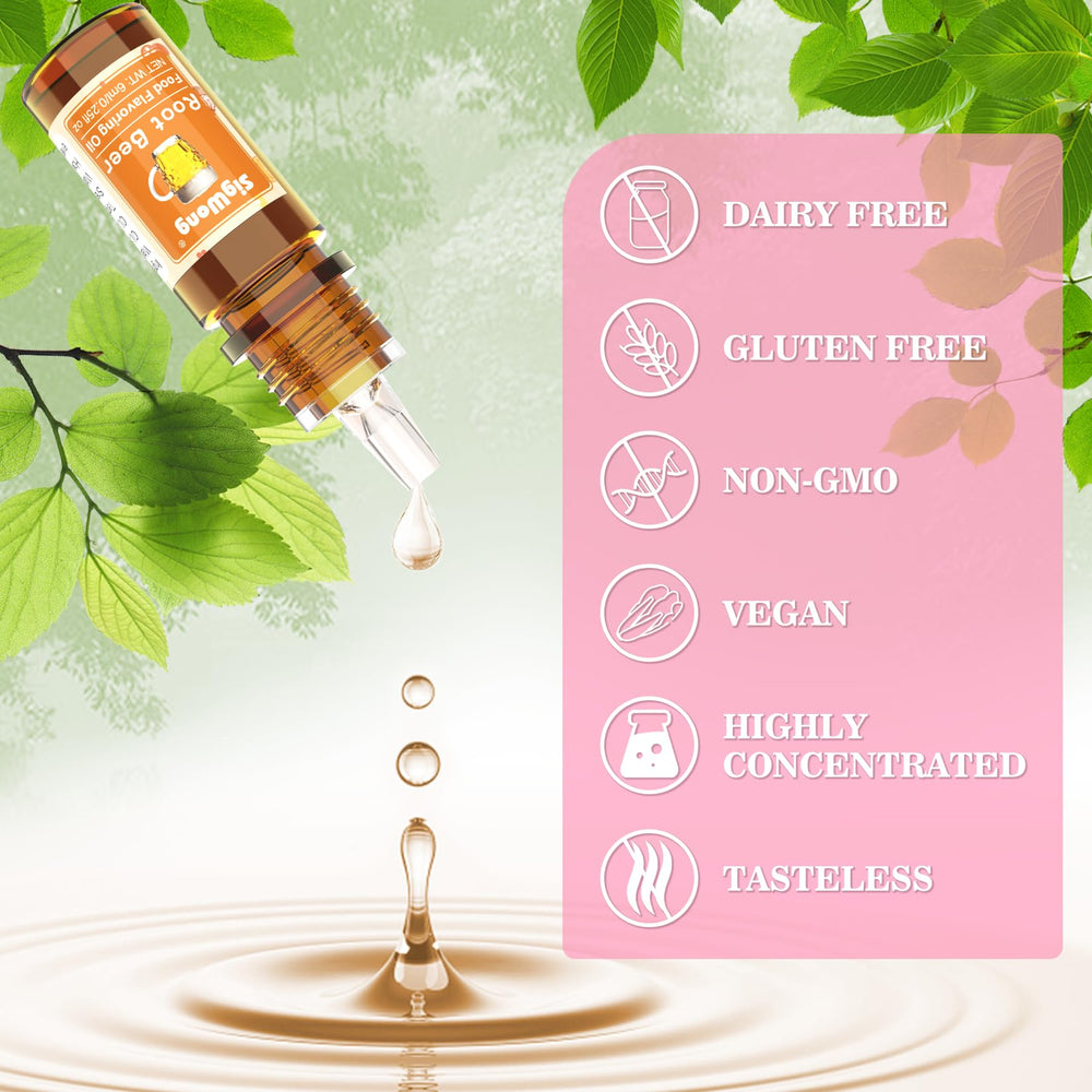SigWong peach flavoring oil bottle pour boosts aroma in beverages.