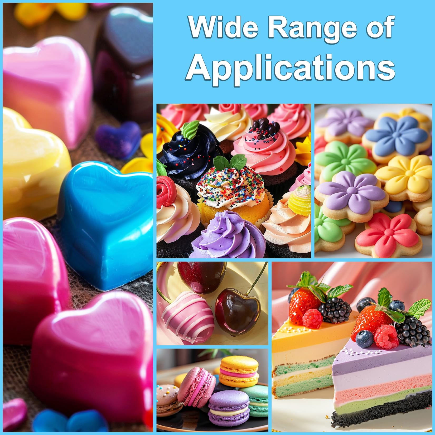 SigWong oil-based coloring bottle delivers rich color for fondant and doughnuts with minimal drops.