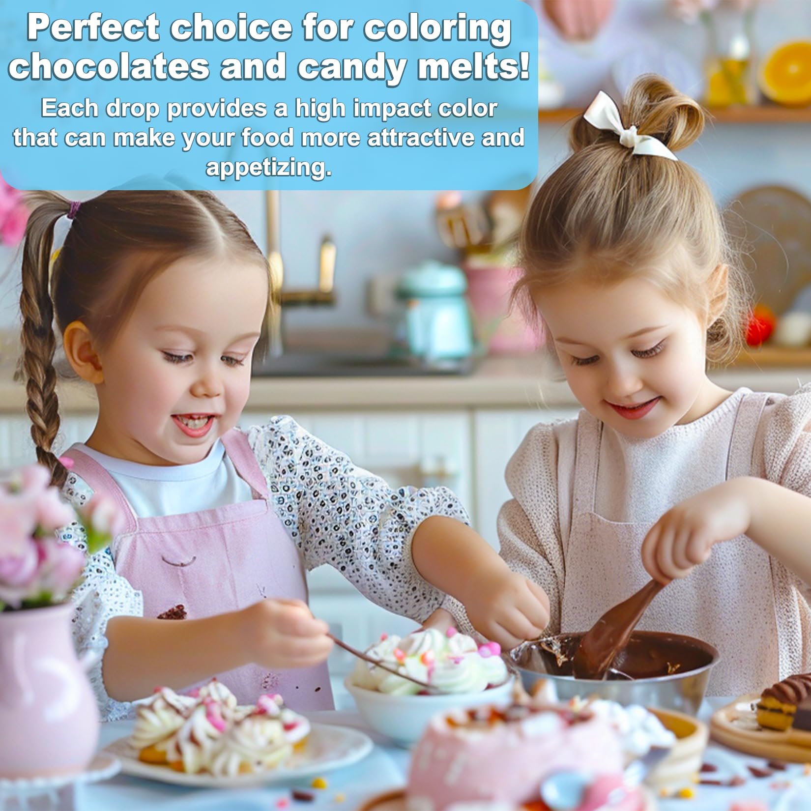 SigWong oil-based coloring bottle suitable for decorating chocolate lollies and candy melts.