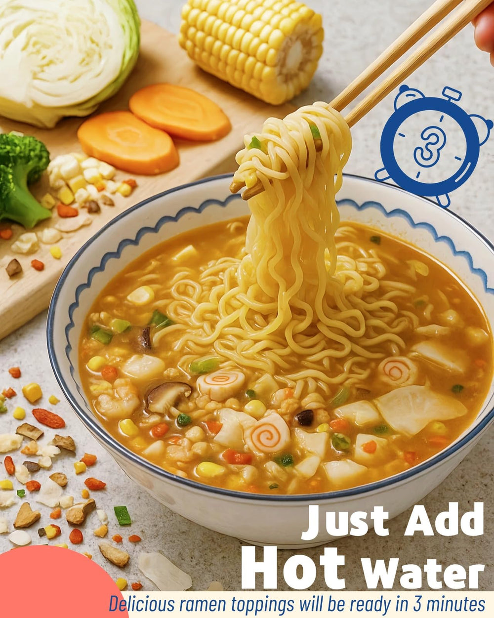 SIHASO Dried Ramen Toppings 11 Mix goji berries bring color and subtle sweetness
