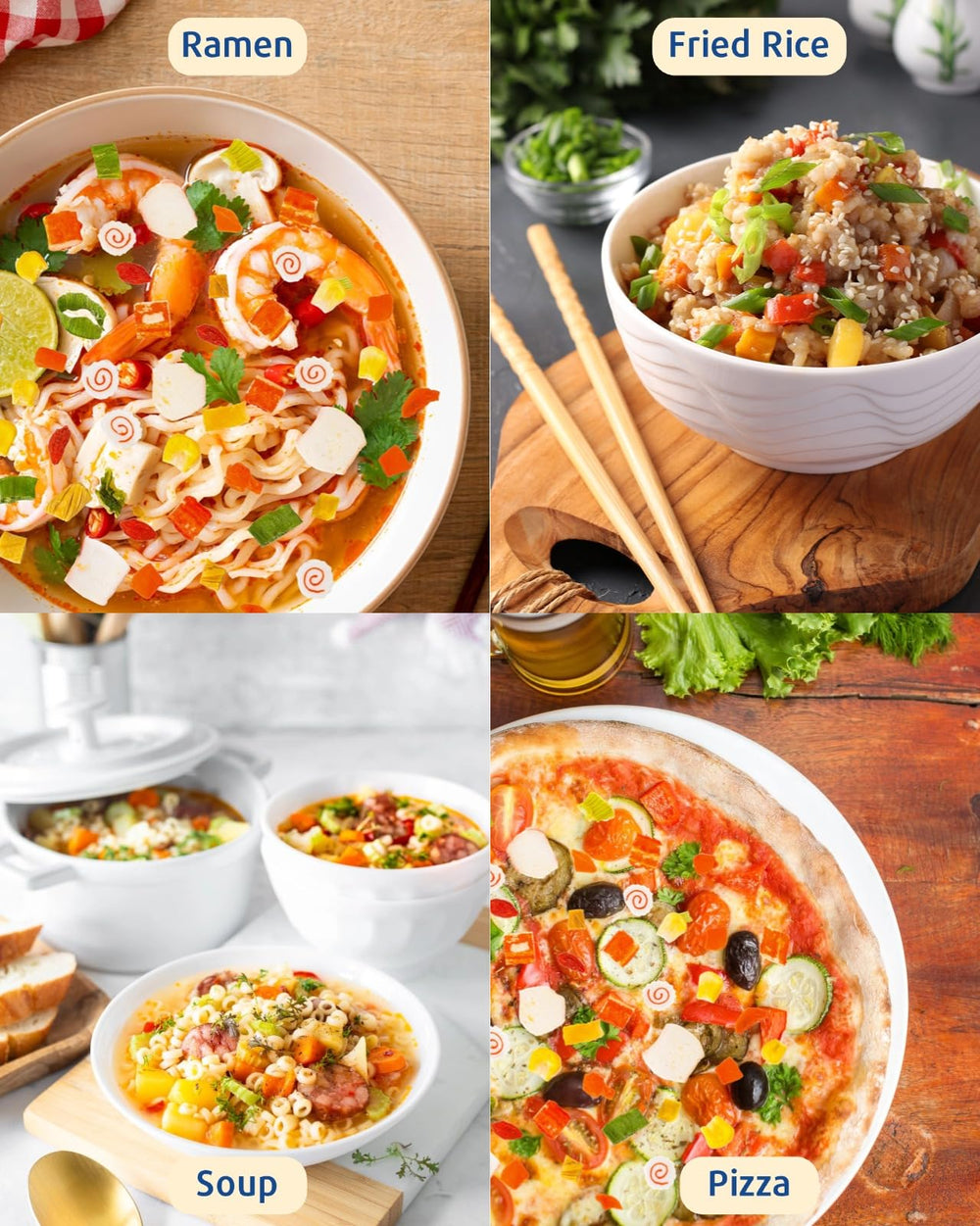 SIHASO Dried Ramen Toppings 11 Mix tofu skin offers chewy contrast in soups
