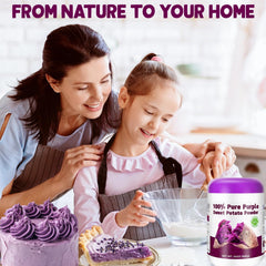 SIHASO resealable container keeps purple potato powder fresh