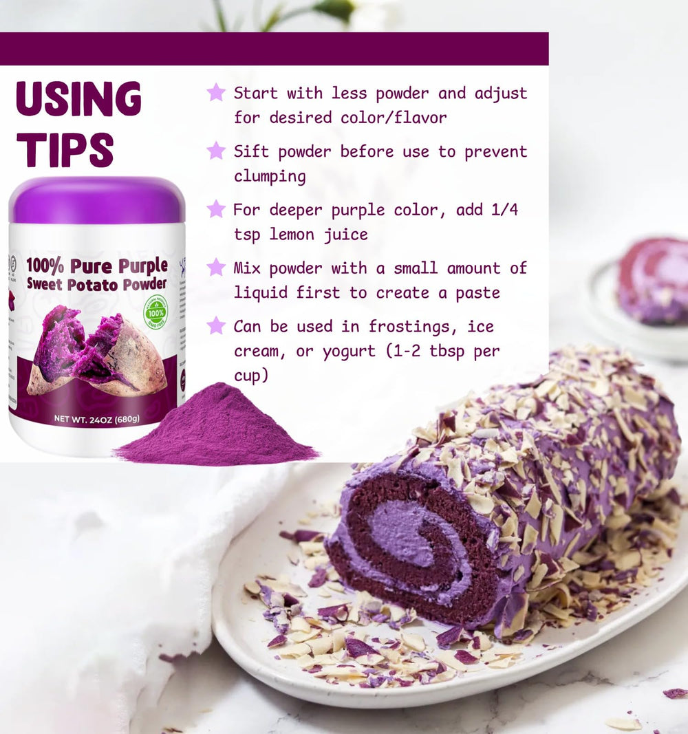 SIHASO purple sweet potato powder ready to mix for color-rich recipes